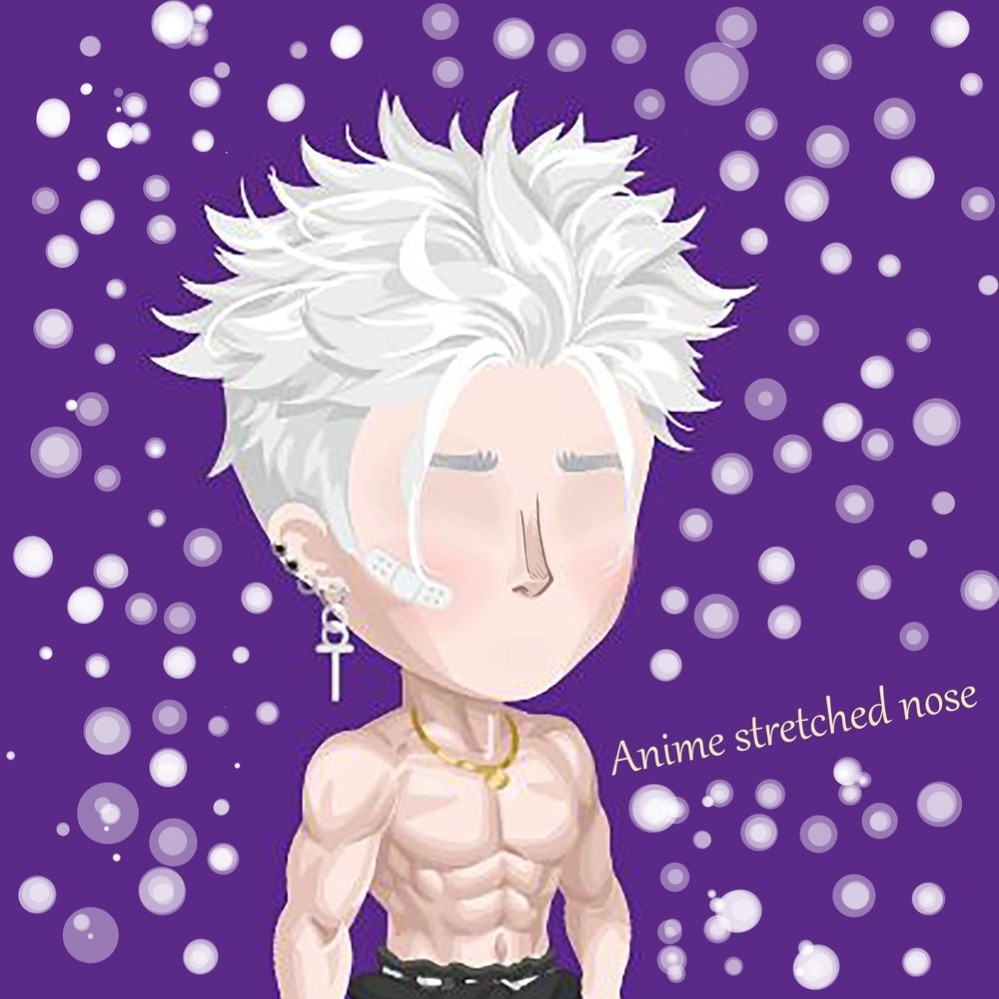 Anime stretched nose